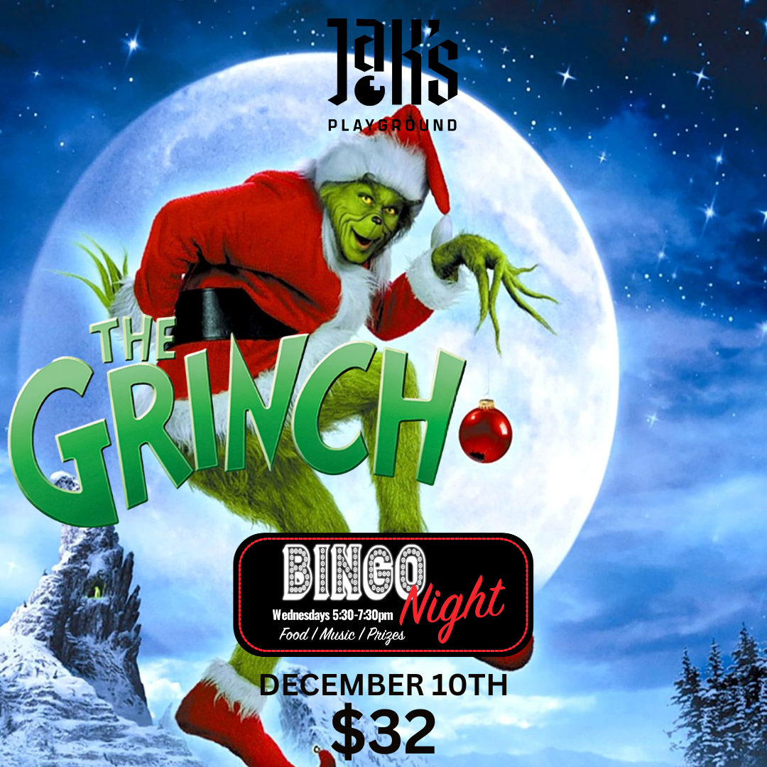Grinch Bingo and Dinner - December 10th