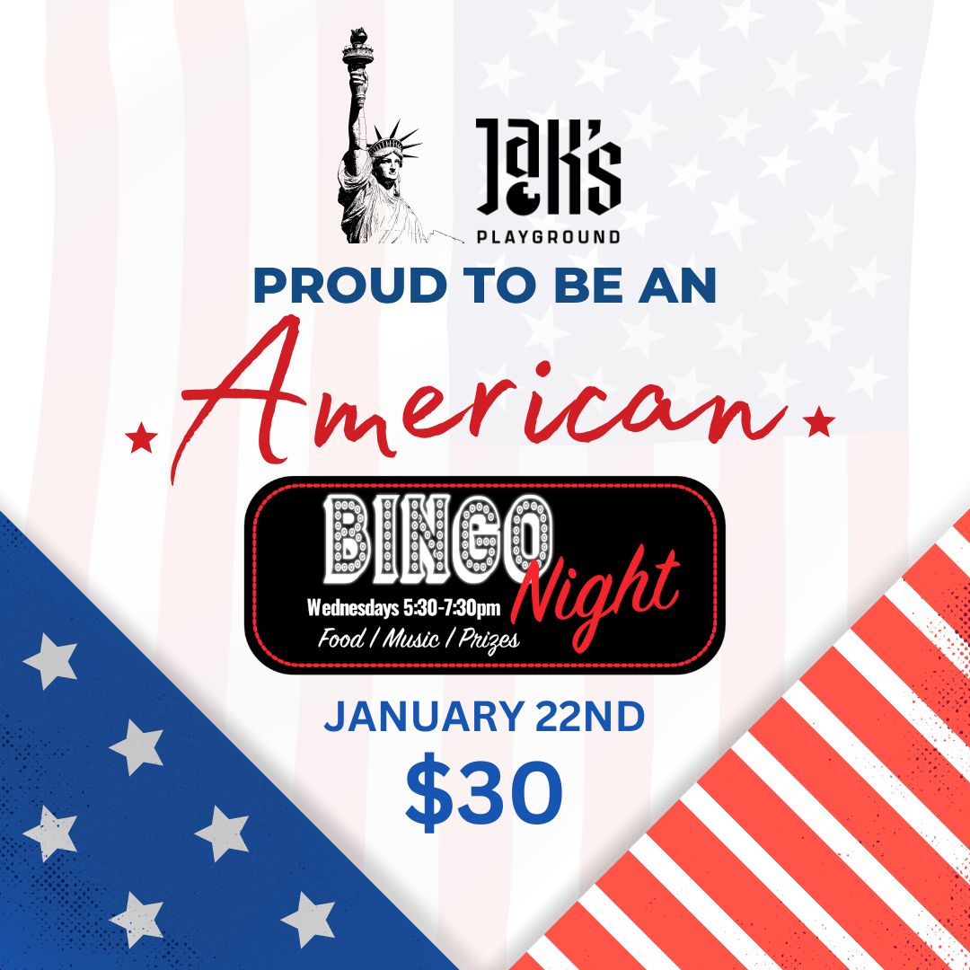 Proud To Be An American Bingo Night & Dinner - January 22nd