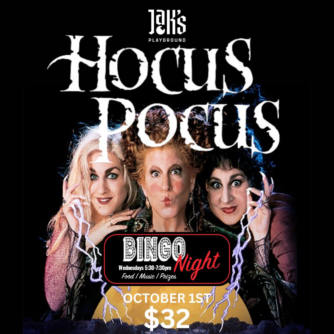 Hocus Pocus Bingo and Dinner- October 1st