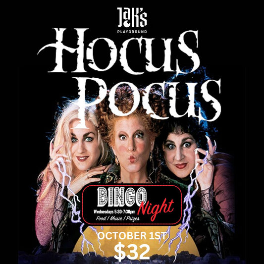 Hocus Pocus Bingo and Dinner- October 1st