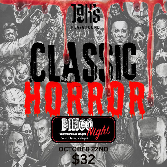 Classic Horror Bingo and Dinner - October 29th
